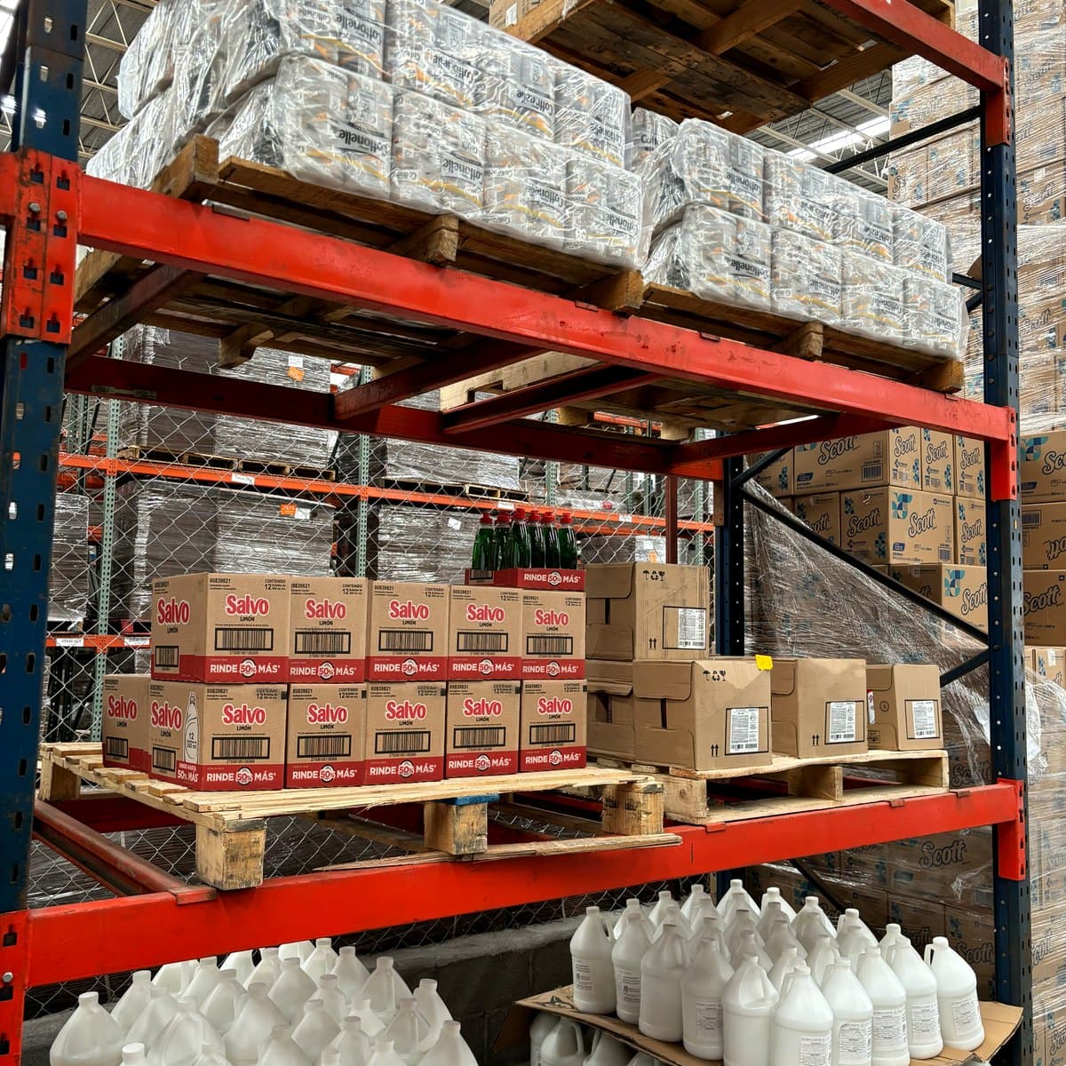 Inventario paletizado Hi Supply, producto químico Tier 1
