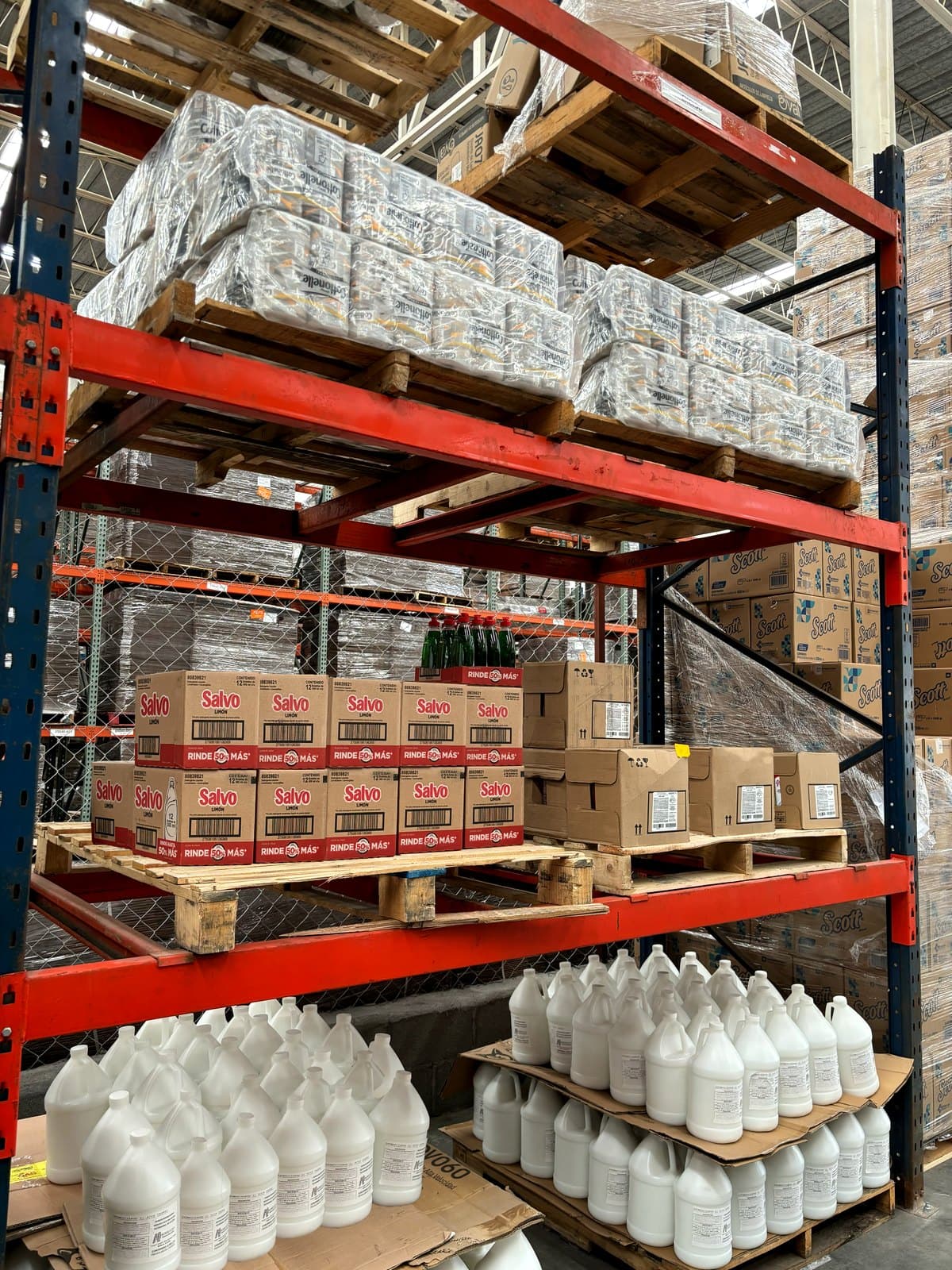 Inventario de productos químicos y consumibles en almacén Monterrey